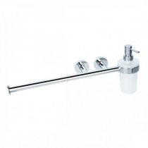 Держатель полотенца с дозатором для жидкого мыла BEMETA OMEGA 104019012 Держатель полотенца с дозатором для жидкого мыла BEMETA OMEGA 104019012