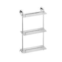 Полочка стеклянная тройная BEMETA OMEGA 104202132 400 мм Полочка стеклянная тройная BEMETA OMEGA 104202132 400 мм