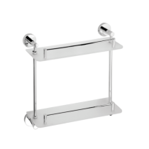 Полочка стеклянная двойная BEMETA OMEGA 104202122 400 мм Полочка стеклянная двойная BEMETA OMEGA 104202122 400 мм