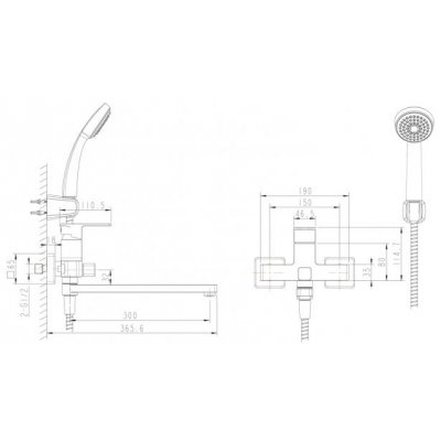 Смеситель Bravat Riffle F672106C-LB универсальный-2