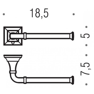 Держатель туалетной бумаги Colombo Design Portofino B3208.bronze-1