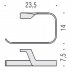 Полотенцедержатель Colombo Design Alize B2531--small-1