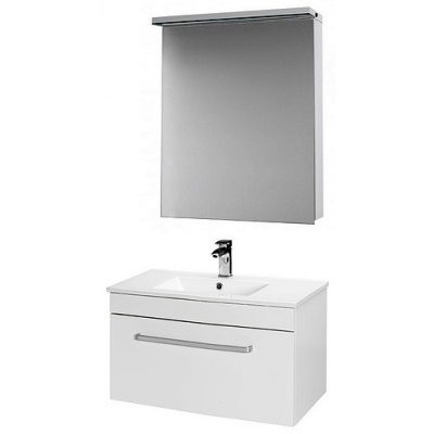 Комплект мебели для ванной Dreja Aston 60 S белый глянец