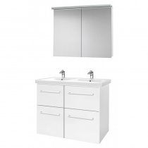 Комплект мебели для ванной Dreja Big Inn 125 S белый глянец Комплект мебели для ванной Dreja Big Inn 125 S белый глянец