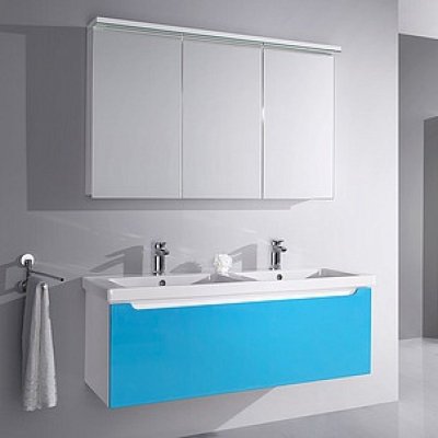 Комплект мебели для ванной Dreja Color 125 голубой