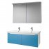 Комплект мебели для ванной Dreja Color 125 2 ящика--small-4