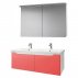 Комплект мебели для ванной Dreja Color 125 2 ящика--small-2