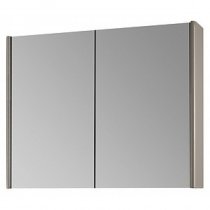 Зеркало-шкаф для ванной Dreja Enzo 80 бежевый глянец