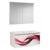 Комплект мебели для ванной Dreja Image 120 абстрактный рисунок Комплект мебели для ванной Dreja Image 120 абстрактный рисунок