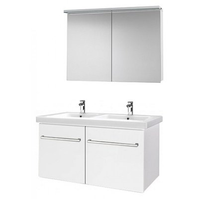 Комплект мебели для ванной Dreja Inn 125 S белый глянец