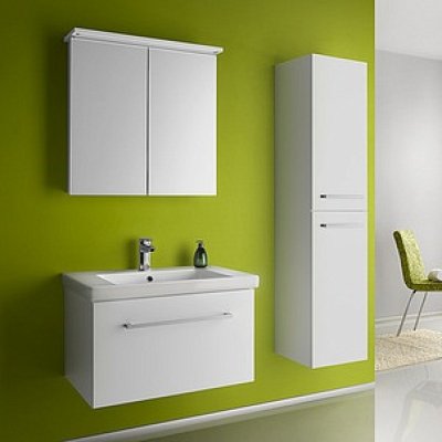 Комплект мебели для ванной Dreja Inn 75 S белый глянец