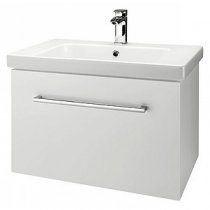 Тумба с раковиной для ванной Dreja Inn 60 S белый глянец