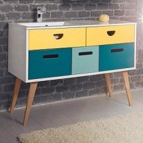 Тумба с раковиной для ванной Dreja Retro 120