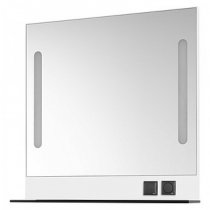 Зеркало для ванной Dreja Tower 100 белый глянец