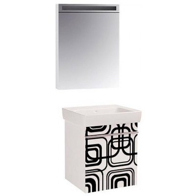 Комплект мебели для ванной Dreja Vision 55 геометрия