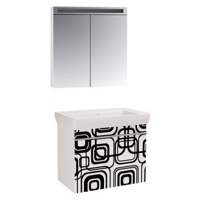 Комплект мебели для ванной Dreja Vision 80 геометрия