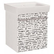 Тумба с раковиной для ванной Dreja Vision 55 письмо