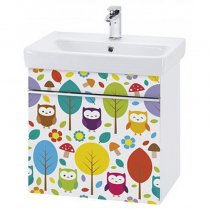 Тумба с раковиной для ванной Dreja Vision 55 совы