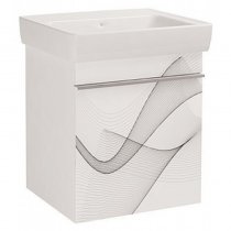 Тумба с раковиной для ванной Dreja Vision 55 волна Тумба с раковиной для ванной Dreja Vision 55 волна