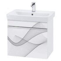 Тумба с раковиной для ванной Dreja Vision 60 волна