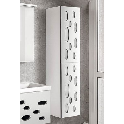 Шкаф-Пенал для ванной комнаты Dreja Vitta 35 белый глянец