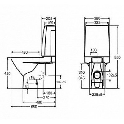 Унитаз-компакт IDO Seven D Image 3621401101-1