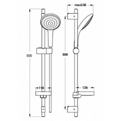 Душевой гарнитур Ideal Standard IdealRain B9431AA-1