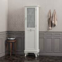 Шкаф-Пенал для ванной комнаты Opadiris Борджи R слоновая кость