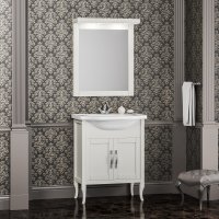 Комплект мебели для ванной Opadiris Мираж 65 слоновая кость