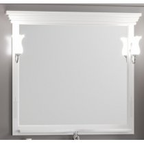 Зеркало Opadiris Риспекто 120 белый матовый Зеркало Opadiris Риспекто 120 белый матовый