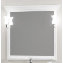 Зеркало Opadiris Риспекто 95 белый матовый Зеркало Opadiris Риспекто 95 белый матовый