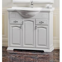 Тумба с раковиной Opadiris Риспекто 95 белый матовый