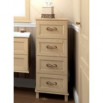 Шкаф-Пенал для ванной комнаты Opadiris Гарда 43 бьянко Шкаф-Пенал для ванной комнаты Opadiris Гарда 43 бьянко