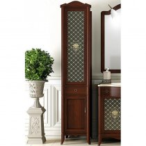 Шкаф-Пенал для ванной комнаты Opadiris Виктория 40 орех L Шкаф-Пенал для ванной комнаты Opadiris Виктория 40 орех L