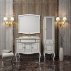 Комплект мебели для ванной Opadiris Лаура 100 белая с патиной--small-4