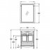 Комплект мебели для ванной Opadiris Омега 75--small-2