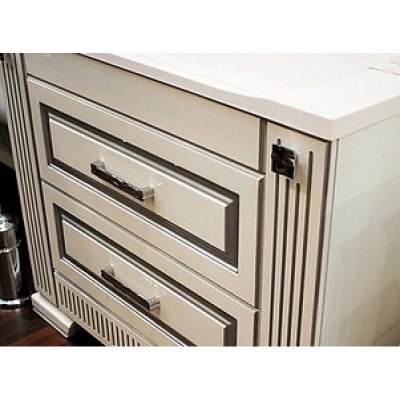Комплект мебели для ванной Opadiris Оникс 100 серебряная патина-3