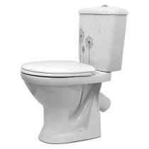 Унитаз-компакт Оскольская керамика Радуга декор одуванчик