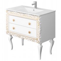 Тумба с раковиной для ванной Pragmatika Quadro Vintage QV-726-02 90 Тумба с раковиной для ванной Pragmatika Quadro Vintage QV-726-02 90