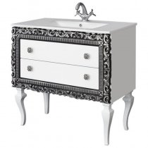 Тумба с раковиной для ванной Pragmatika Quadro Vintage QV-726-03 90 Тумба с раковиной для ванной Pragmatika Quadro Vintage QV-726-03 90