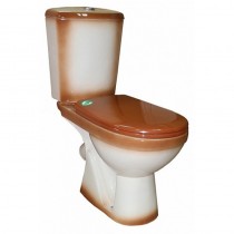 Унитаз-компакт Rosa Комфорт коричневый