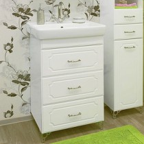 Тумба с раковиной для ванной Sanflor Ксения 60 напольная