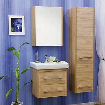 Комплект мебели для ванной Sanflor Ларго 60 подвесной-1