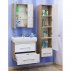 Комплект мебели для ванной Sanflor Ларго 70 белый подвесной--small-1