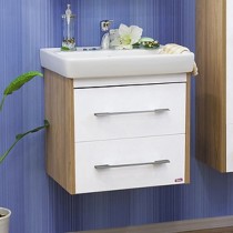 Тумба с раковиной для ванной Sanflor Ларго 60 белая подвесная Тумба с раковиной для ванной Sanflor Ларго 60 белая подвесная