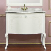 Тумба с раковиной для ванной Shiro Velici 110-1 молочная Тумба с раковиной для ванной Shiro Velici 110-1 молочная