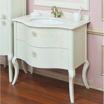 Тумба с раковиной для ванной Shiro Velici 90-2 молочная Тумба с раковиной для ванной Shiro Velici 90-2 молочная