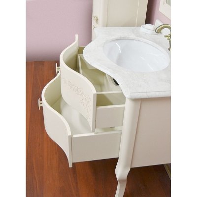 Комплект мебели для ванной Shiro Velici 108-2 молочный-1