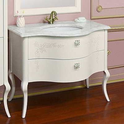 Комплект мебели для ванной Shiro Velici 108-2 Слоновая кость-4