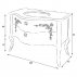Комплект мебели для ванной Shiro Velici 108-2 Слоновая кость--small-1